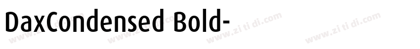 DaxCondensed Bold字体转换